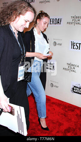 New York, USA. 04th May, 2019.  Saoirse Ronan attend 2019 Tribeca Film Festival presents premiere of Yesterday the Closing Night Gala Film at BMCC Tribeca PAC in New York Credit: MediaPunch Inc/Alamy Live News Stock Photo