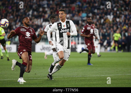 Turin, Italy. 03rd May, 2019. soccer, Serie A TIM championship 2018-19 TORO vs JUVENTUS 1-1 in the photo: CRISTIANO RONALDO CR7 Credit: Independent Photo Agency/Alamy Live News Stock Photo