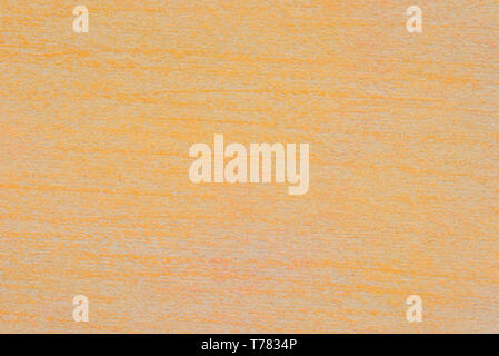 orange color pastel drawing on recycled paper background texture Stock Photo