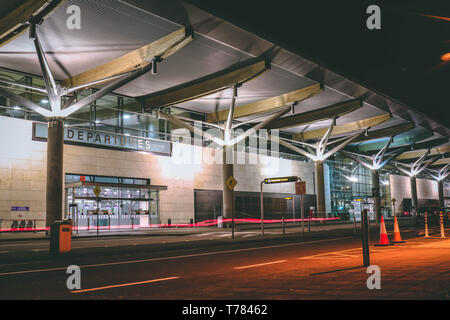 May 4th, 2019, Cork, Ireland - Cork International Airport at night Stock Photo