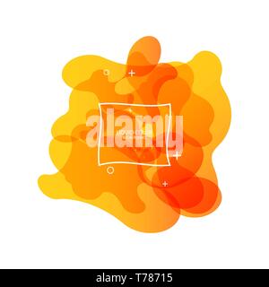 Abstract form of fluid. Liquid design. Liquid dynamic background for web sites, landing page or business presentation. Isolated gradient waves with Stock Vector