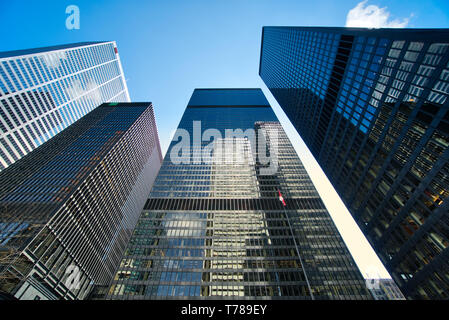 Scenic Toronto financial district skyline in city downtown Stock Photo