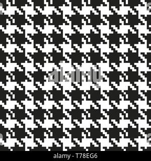 Seamless fashion trend pattern. Pixel design illustration. Stock Vector