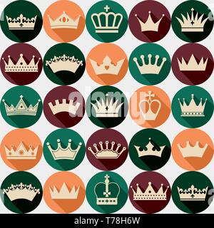 Crowns seamless pattern Stock Vector Image & Art - Alamy