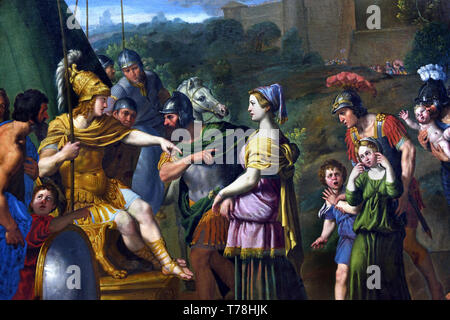 Timocles Captive Brought before Alexander the Great   1615 by Domenico ZAMPIERI, known as DOMENICHINO Bologna, 1581 – Naples, 1641 Italian, Italy, Stock Photo
