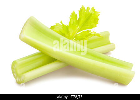 celery sticks path isolated Stock Photo