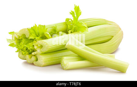 celery stalk path isolated Stock Photo