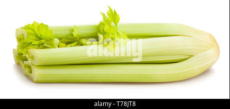 celery stalk path isolated Stock Photo