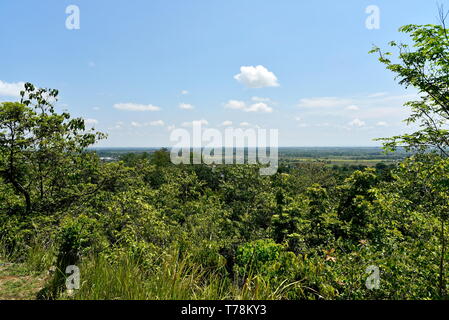 Santiago city, Isabela, Philippines skyline from and around Dariok hill at the day, top of the hill Stock Photo