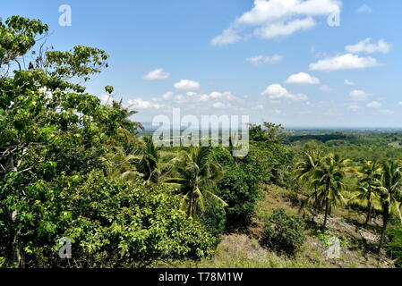 Santiago city, Isabela, Philippines skyline from and around Dariok hill at the day, top of the hill Stock Photo