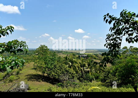 Santiago city, Isabela, Philippines skyline from and around Dariok hill at the day, top of the hill Stock Photo