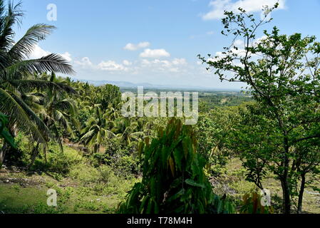 Santiago city, Isabela, Philippines skyline from and around Dariok hill at the day, top of the hill Stock Photo