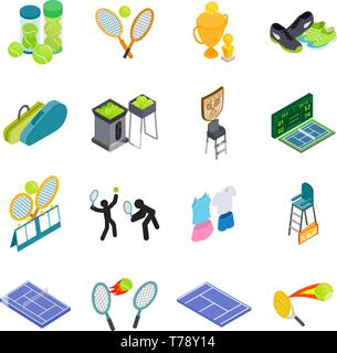 Tennis icons set, isometric style Stock Vector Image & Art - Alamy