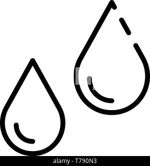 Humidity control icon, outline style Stock Vector