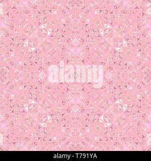 Pink seamless kaleidoscope pattern background - vector wallpaper illustration Stock Vector
