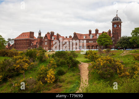 HM Prison Norwich is a Category B/C multi-functional prison for adult and juvenile males, located on Mousehold Heath in Norwich norfolk uk Stock Photo