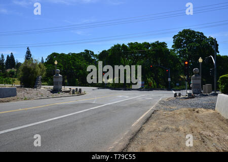Entrance to Folsom state prison. Stock Photo