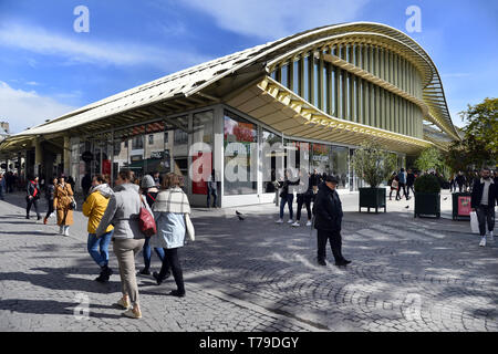 Les Halles shopping mail in Paris - France Stock Photo