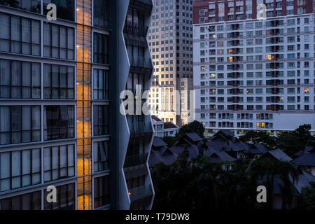 Bangkok, Thailand - 02 September 2018: Modern buildings at Sukhumvit Stock Photo