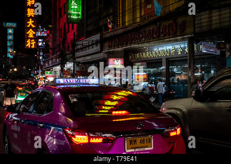 Bangkok, Thailand - 02 September 2018: Bangkok's Chinatown street scene Stock Photo