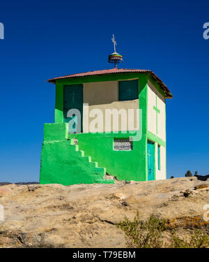 The rocky church of Wukro Cherkos in Ethiopia Stock Photo