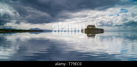 Porth Cwyfan, The Church in the Sea. Stock Photo