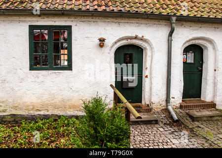 Gottesbuden in Ahrensburg, Germany. 22 Houses (God's rooms) that are rented by needy people for the symbolic amount of less than an Euro Stock Photo