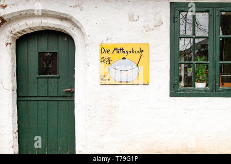 Gottesbuden in Ahrensburg, Germany. 22 Houses (God's rooms) that are rented by needy people for the symbolic amount of less than an Euro Stock Photo