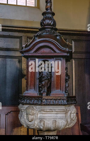 Parish Church of St Mary Abchurch, Abchurch Lane, London Stock Photo