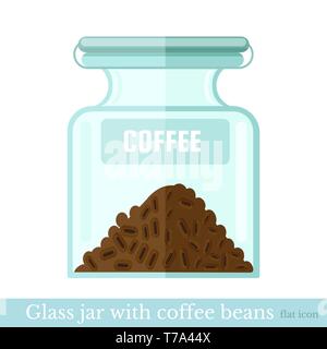 Cooffee flat illustration on white Stock Vector