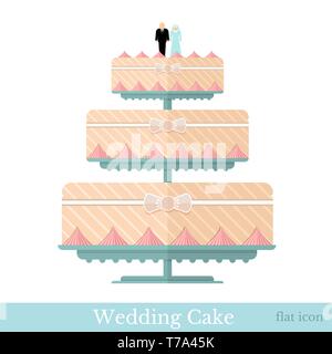Sweet desert in flat style Stock Vector