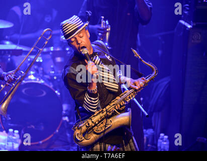 Fisbone leader, singer and frontman, Angelo Moore, Stock Photo