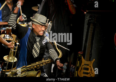 Fisbone leader, singer and frontman, Angelo Moore, Stock Photo