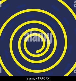 Modern colorful vector background with yellow spiral. Stock Vector