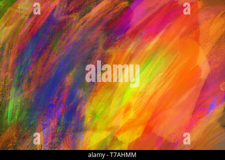 abstract colorful oil paint texture on canvas, background Stock Photo