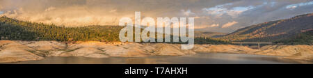 Landscape of storm clouds passing over mountain range Stock Photo - Alamy