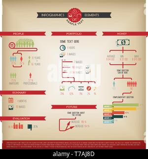 Big Vector set of Infographic elements for your documents and reports Stock Vector
