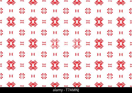 Geometric ethnic pattern traditional Design for background,carpet,wallpaper,clothing,wrapping,Batik,fabric,sarong,Vector illustration embroidery style Stock Vector