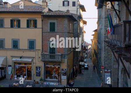 Piazza della Repubblica Cortona Arezzo Italy from the steps of