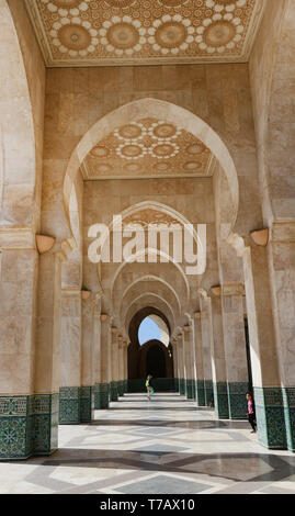 The beautiful Hassan II mosque in Casablanca, Morocco. Stock Photo