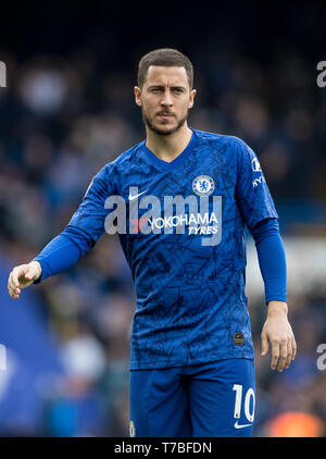 London, UK. 05th May, 2019. Eden HAZARD of Chelsea during the Premier League match between Chelsea and Watford at Stamford Bridge, London, England on 5 May 2019. Photo by Andy Rowland. Editorial use only, license required for commercial use. No use in betting, games or a single club/league/player publications.Õ Credit: PRiME Media Images/Alamy Live News