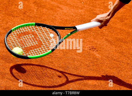 Prague, Czech Republic. 03rd May, 2019. Tennis player Barbora Strycova (Czech) is seen during semifinal match against Jil Teichmann (Switzerland) within the J&T Banka Prague Open, on May 3, 2019, in Prague, Czech Republic. Credit: Roman Vondrous/CTK Photo/Alamy Live News Stock Photo