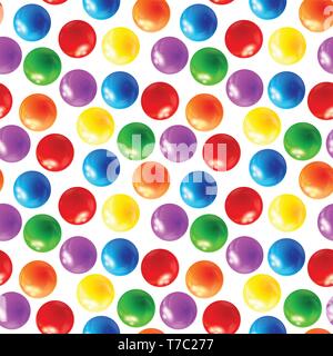 Background with balls seamless, vector Stock Vector