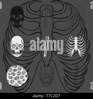 skull,femur,rib,death,cage,monster,leg,xray,evil,knee,body,horror,tibia ...