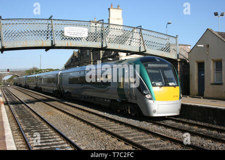 kildare station ,Ireland, April 2010, an Iarnrod Eireann train service Stock Photo