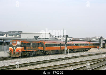 Dublin Heuston ,Ireland, April 2008, an Iarnrod Eireann train service Stock Photo