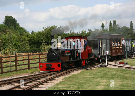 Statfold, Tamworth, Staffordshire, UK, June 2010, View of the Statfold Barn Historic Railway Stock Photo