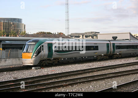 Dublin Heuston ,Ireland, April 2009, an Iarnrod Eireann train service Stock Photo