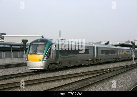 Dublin Heuston ,Ireland, April 2008, an Iarnrod Eireann train service Stock Photo