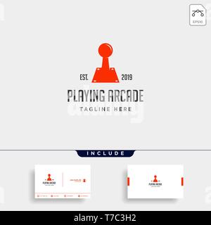 game old controller logo template vector icon element - vector Stock Vector